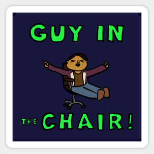 Guy In the Chair Sticker